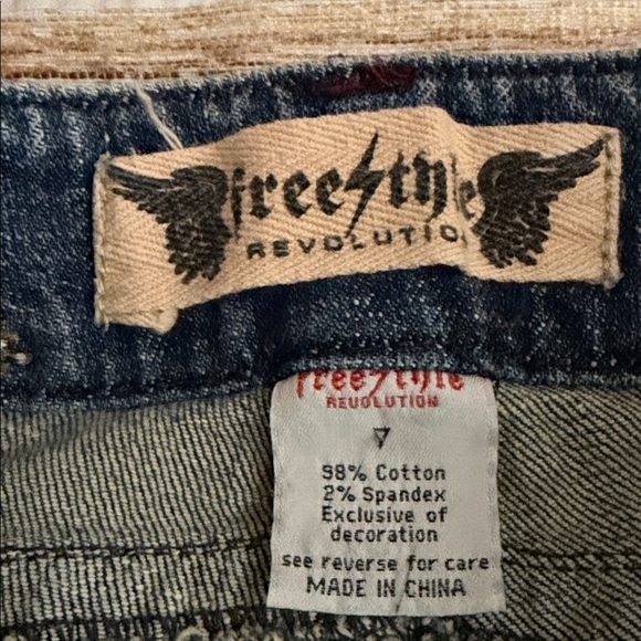 Freestyle Revolution Women's Blue Straight Jeans - Picture 5 of 8